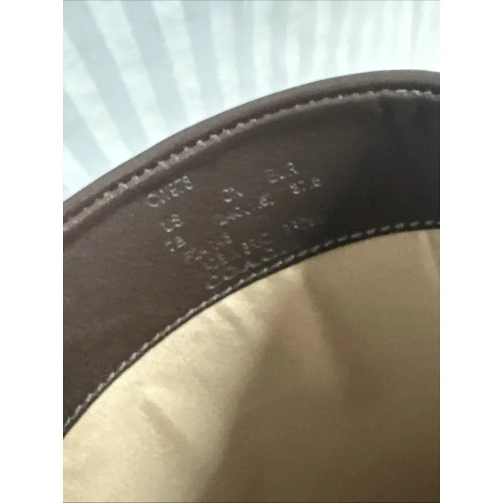 Coach Women’s 7 Madeline Buckle Tall Riding Boots Maple Brown Block Heel - Picture 9 of 11